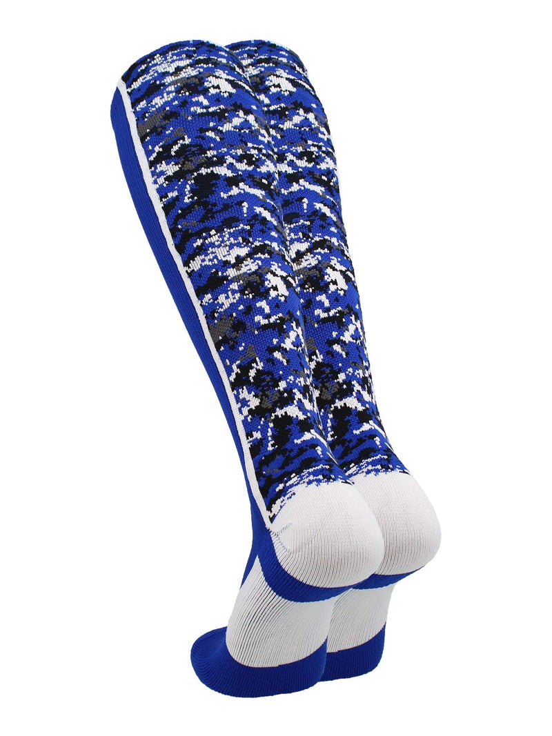 TCK Digital Camo OTC Socks (Royal/White, Small) - Image 2